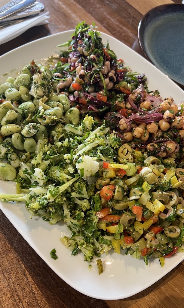Fresh seasonal salad platter